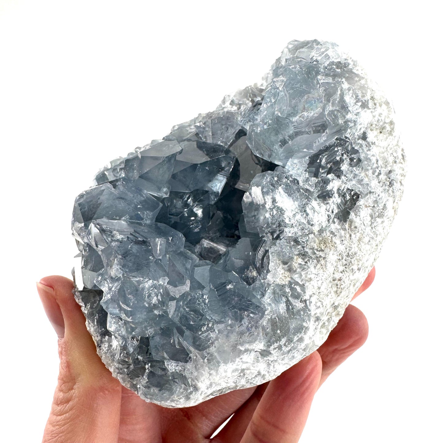 Celestite | natural blue crystal, mineral specimen from Madagascar