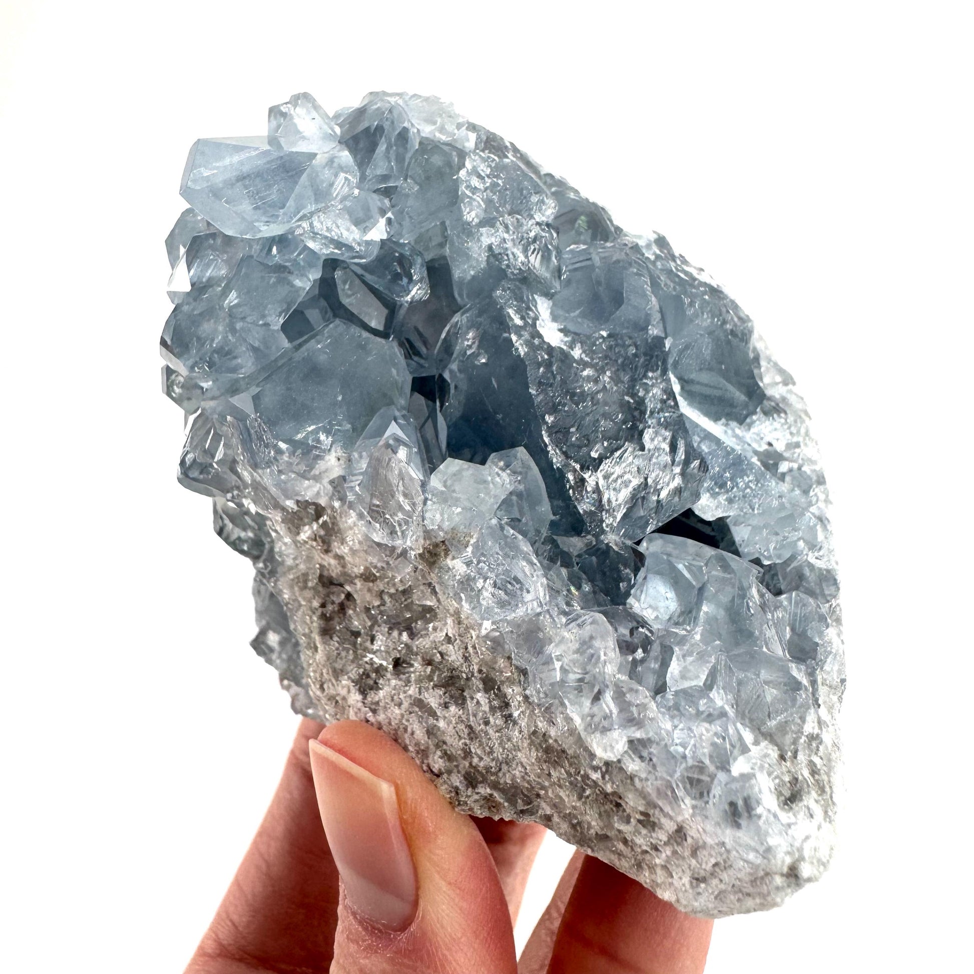 Celestite | natural blue crystal, mineral specimen from Madagascar
