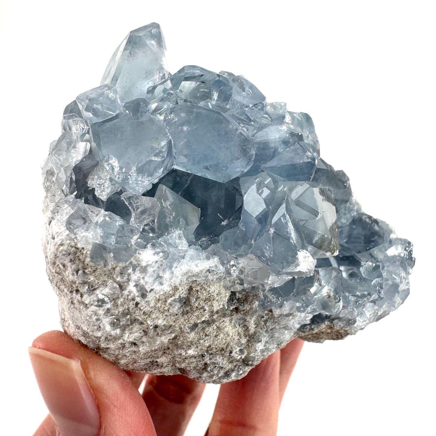 Celestite | natural blue crystal, mineral specimen from Madagascar