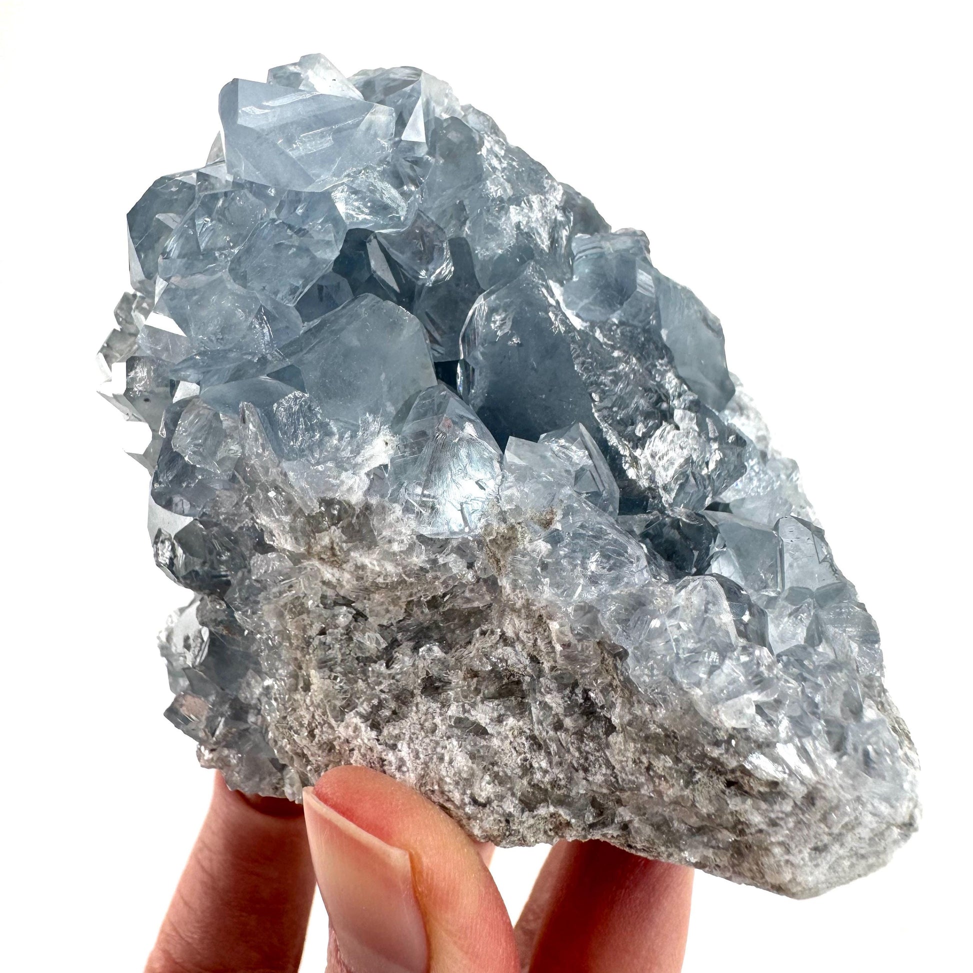 Celestite | natural blue crystal, mineral specimen from Madagascar
