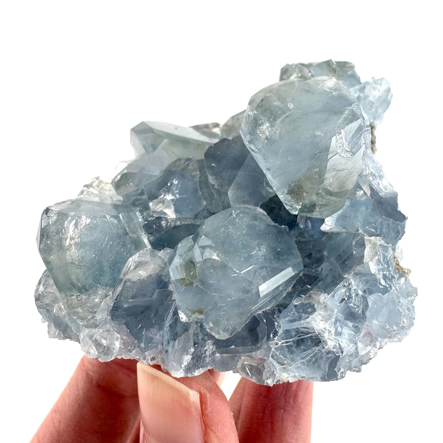 Celestite | natural blue crystal, mineral specimen from Madagascar