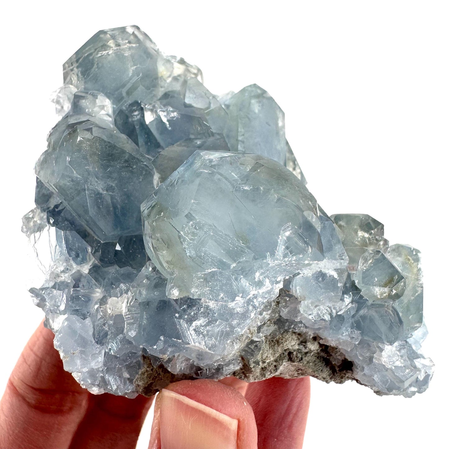 Celestite | natural blue crystal, mineral specimen from Madagascar