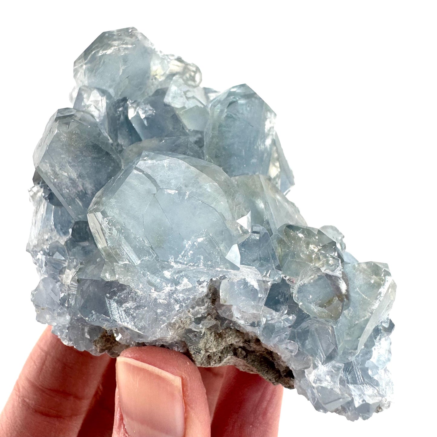 Celestite | natural blue crystal, mineral specimen from Madagascar