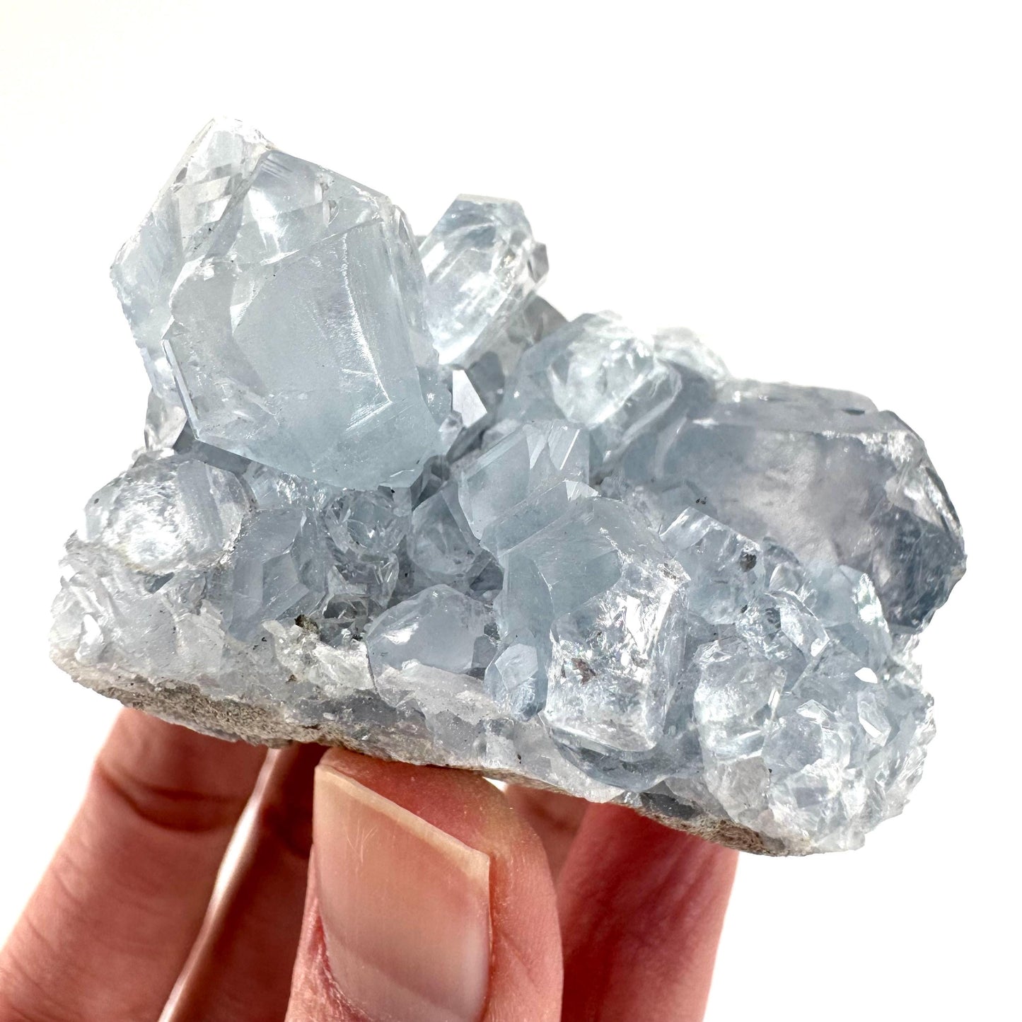 Celestite | natural blue crystal, mineral specimen from Madagascar