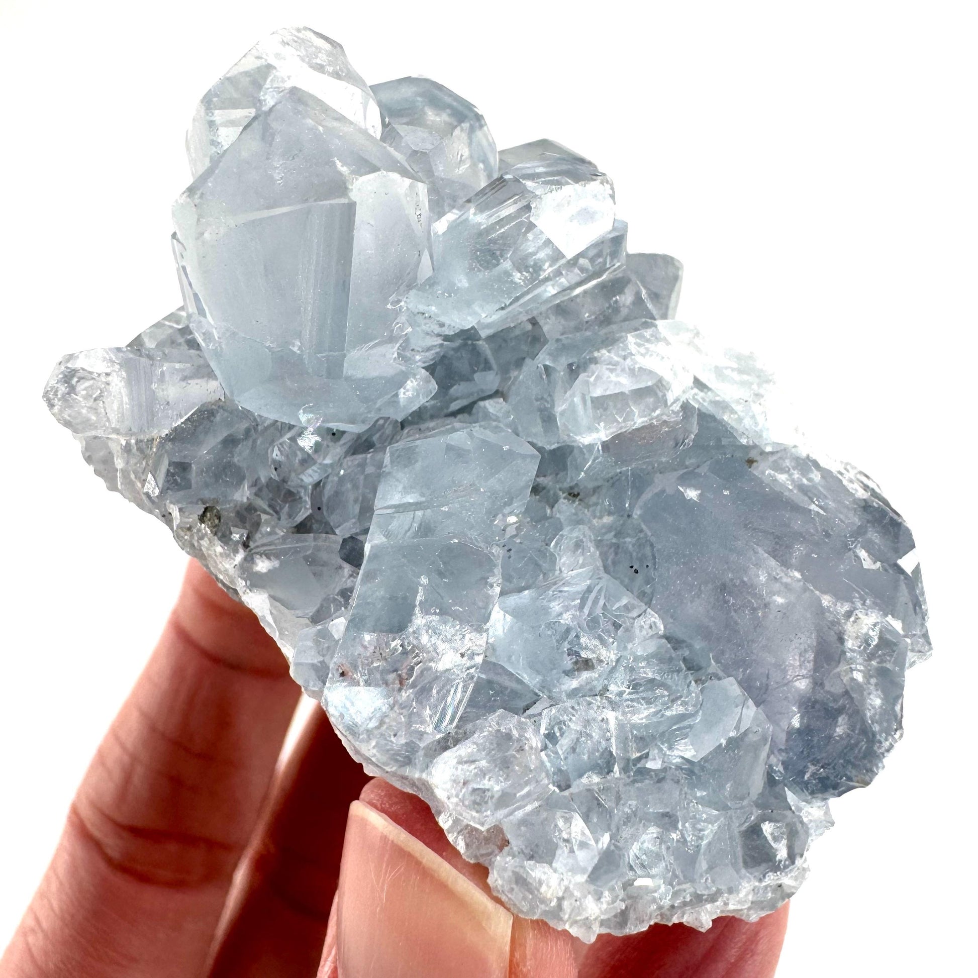 Celestite | natural blue crystal, mineral specimen from Madagascar