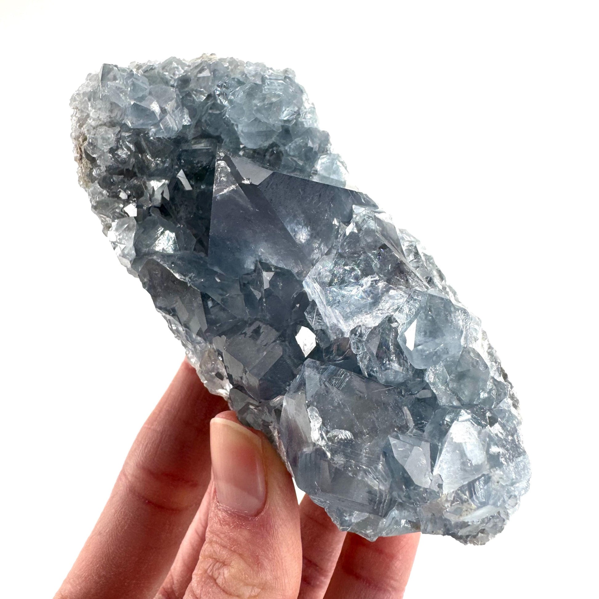 Celestite | natural blue crystal, mineral specimen from Madagascar