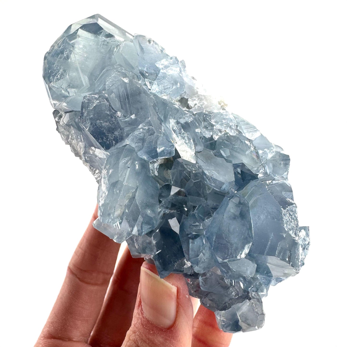 Celestite | natural blue crystal, mineral specimen from Madagascar