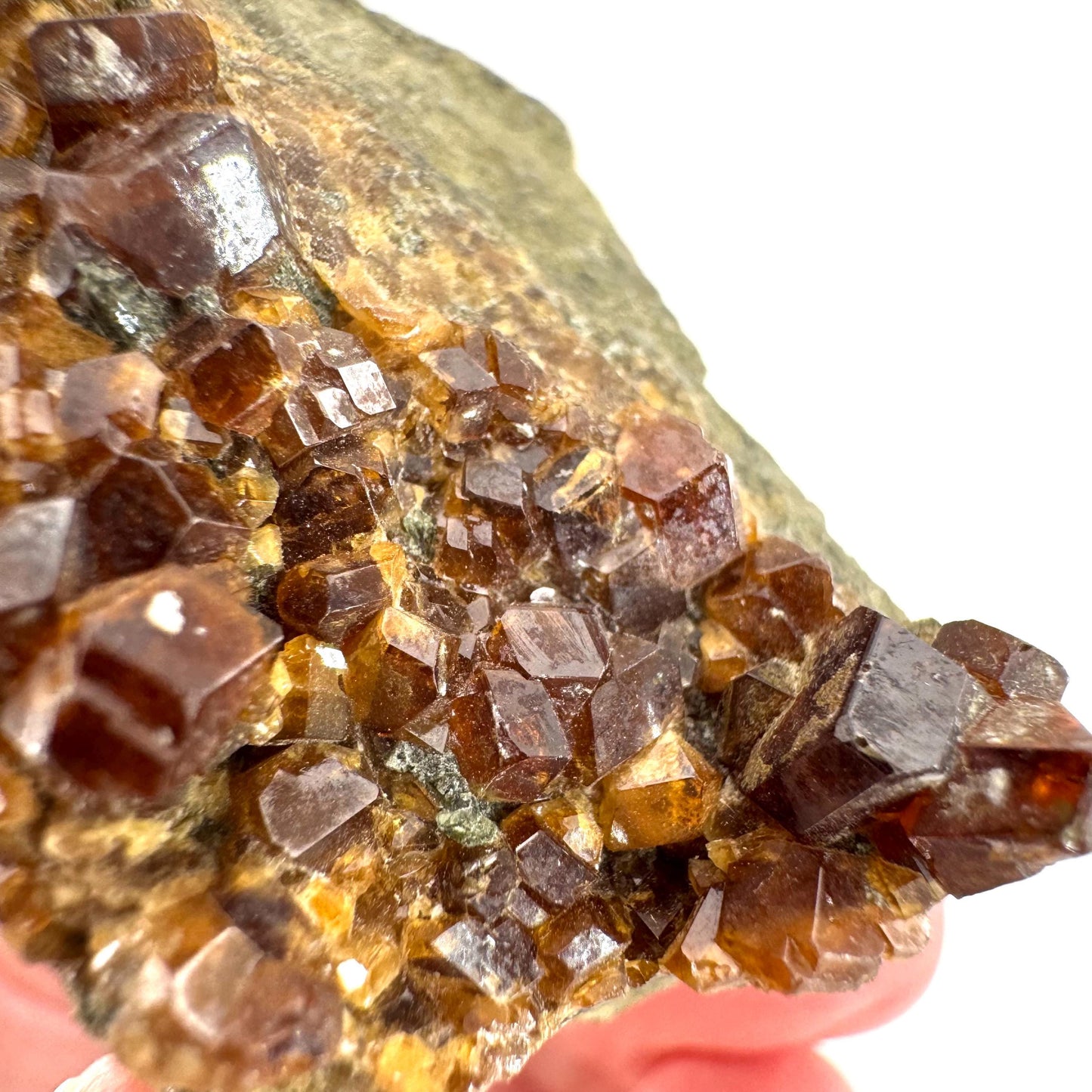 Spessartine Garnet | orange crystal cluster, mineral specimen from Pakistan