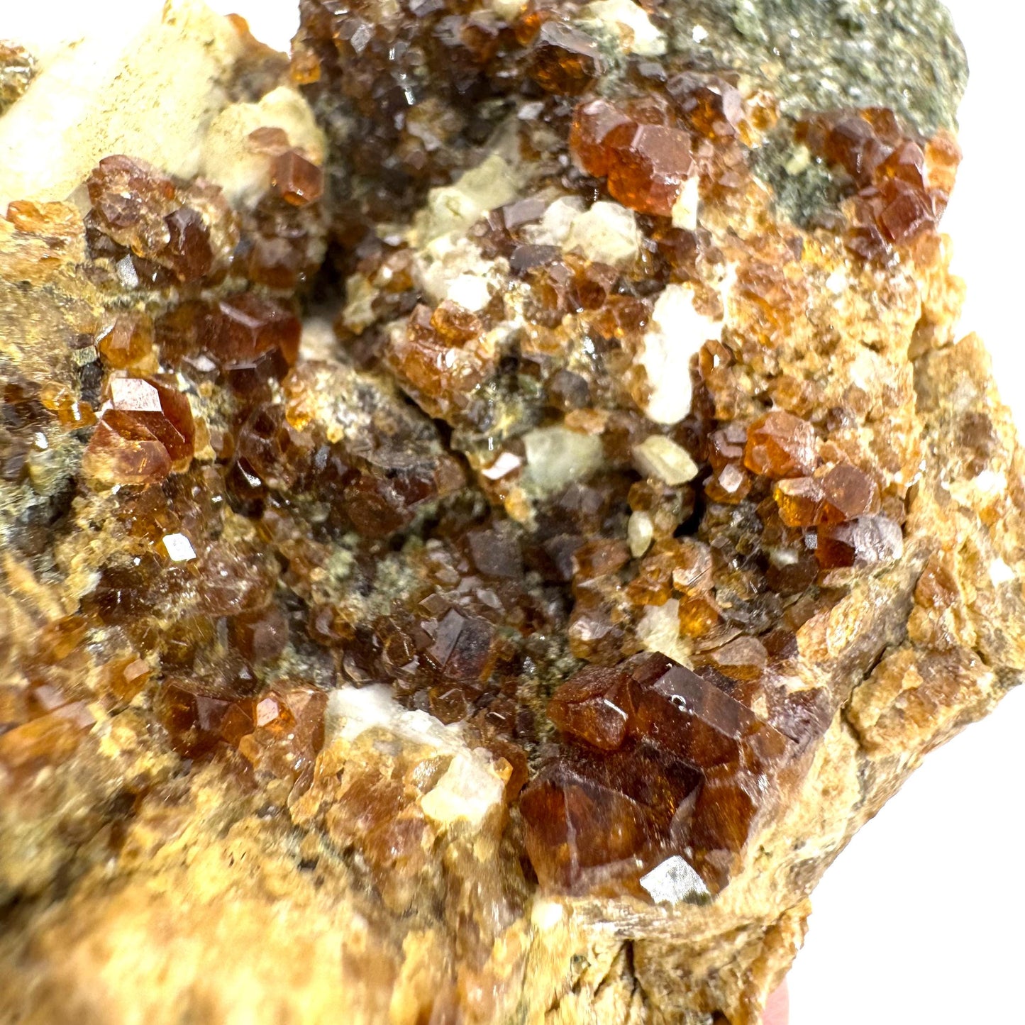Spessartine Garnet | orange crystal cluster, mineral specimen from Pakistan