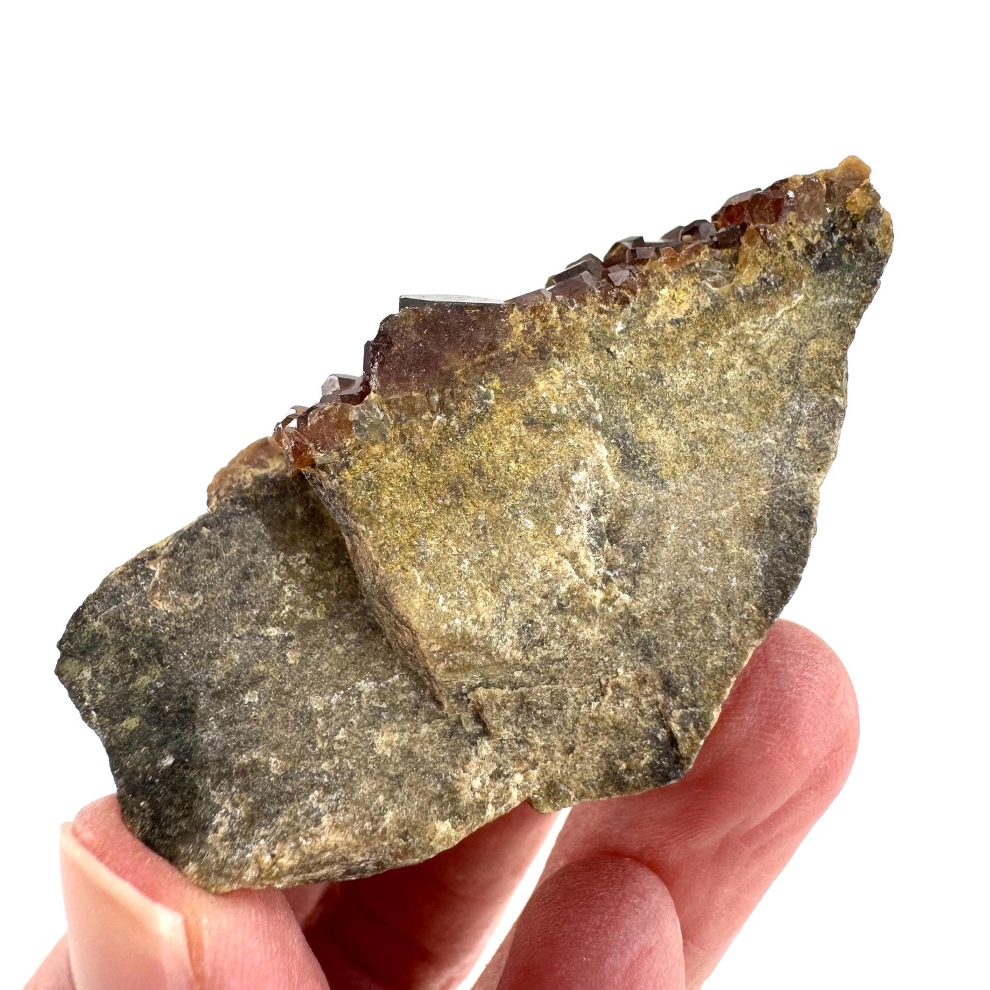 Spessartine Garnet | orange crystal cluster, mineral specimen from Pakistan