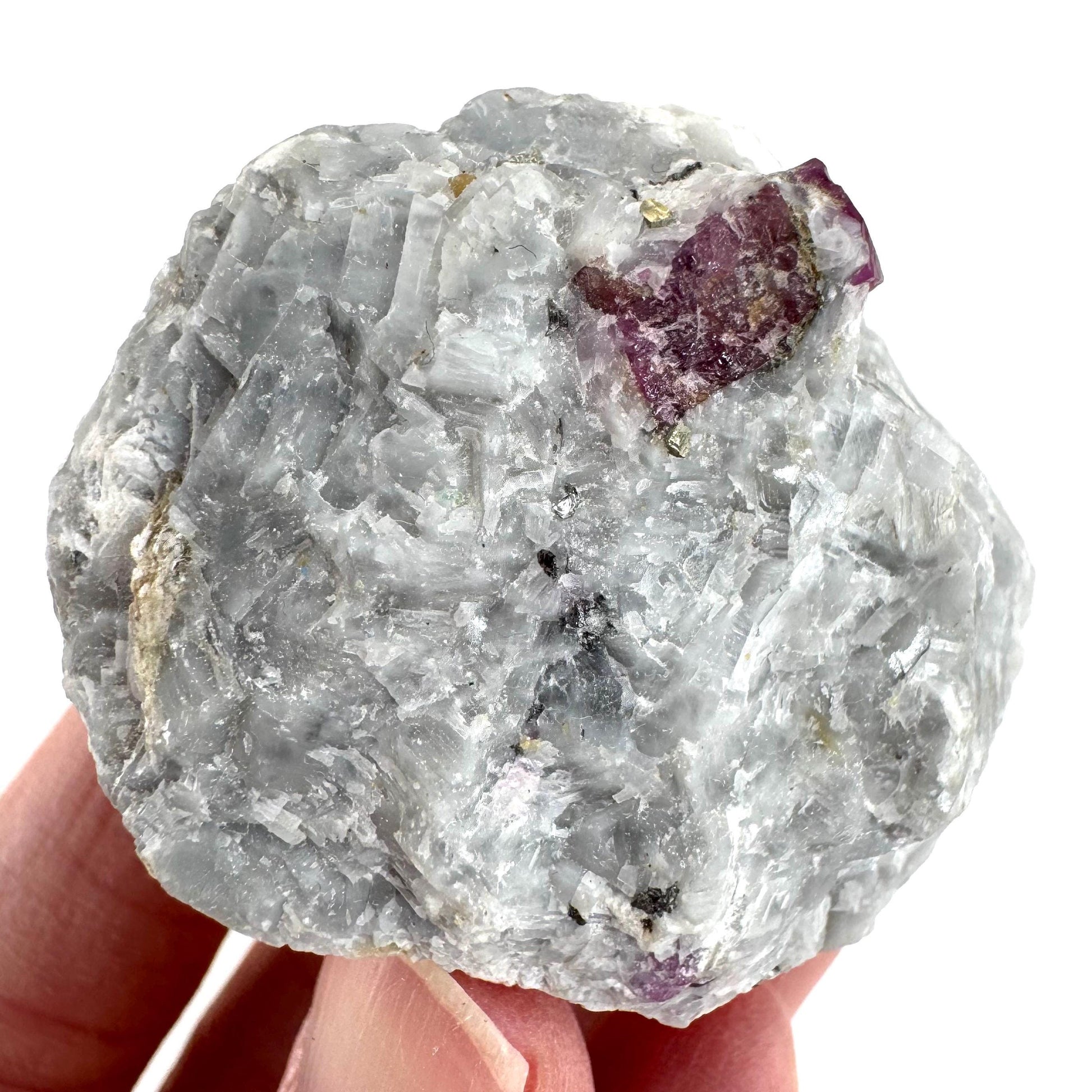 Ruby on Matrix | Natural crystal cluster, UV reactive, raw mineral specimen from Pakistan