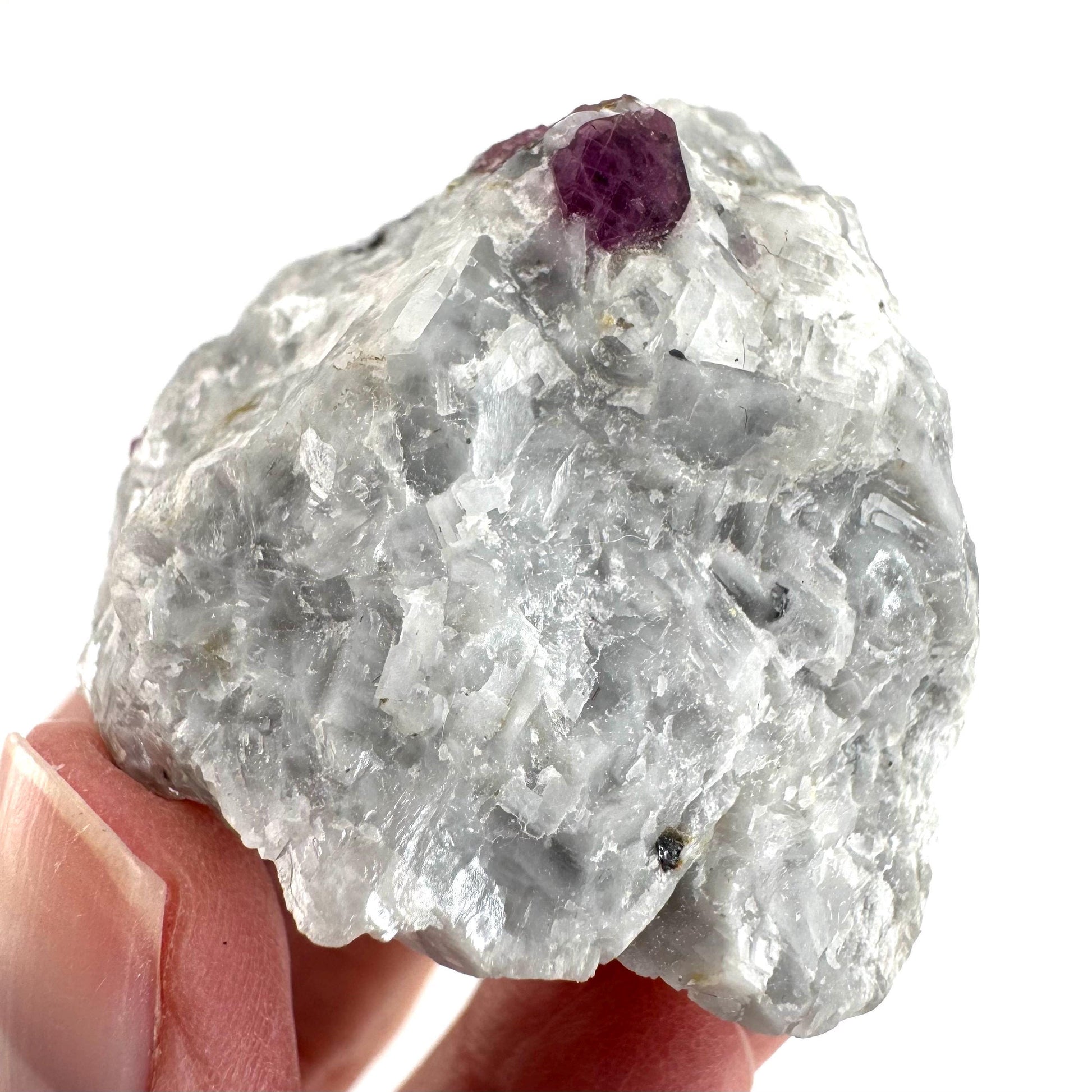 Ruby on Matrix | Natural crystal cluster, UV reactive, raw mineral specimen from Pakistan