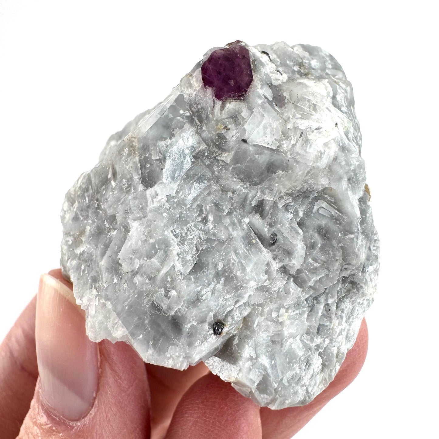 Ruby on Matrix | Natural crystal cluster, UV reactive, raw mineral specimen from Pakistan