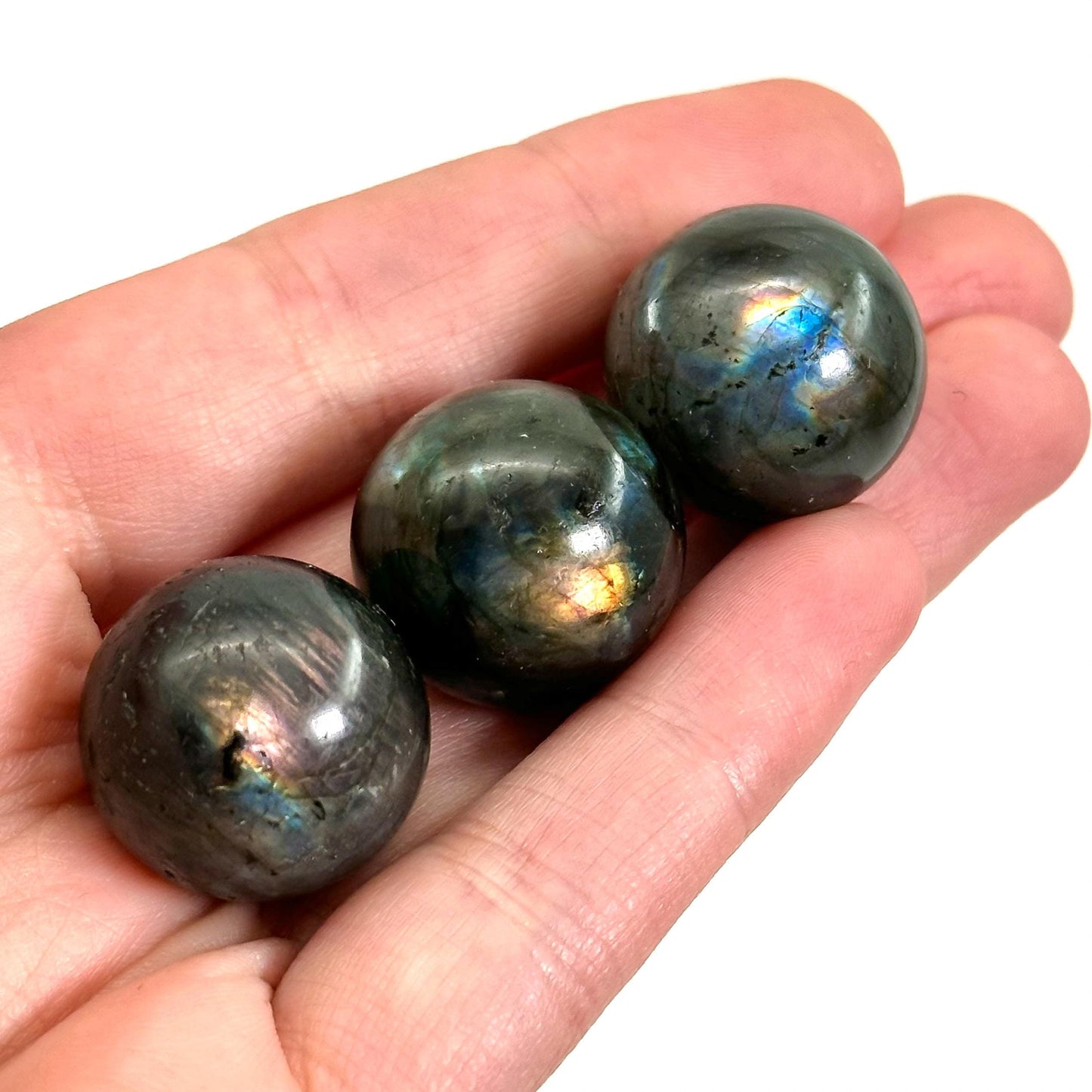 Mini labradorite sphere, labradorite ball, crystal sphere, polished labradorite, flashy labradorite
