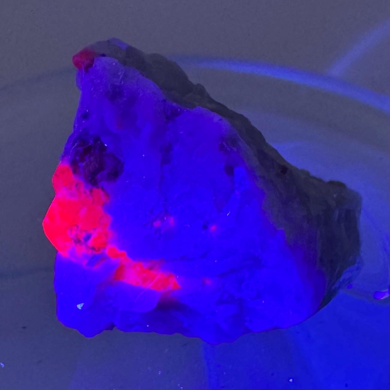 Ruby on Matrix | Natural crystal cluster, UV reactive, raw mineral specimen from Pakistan