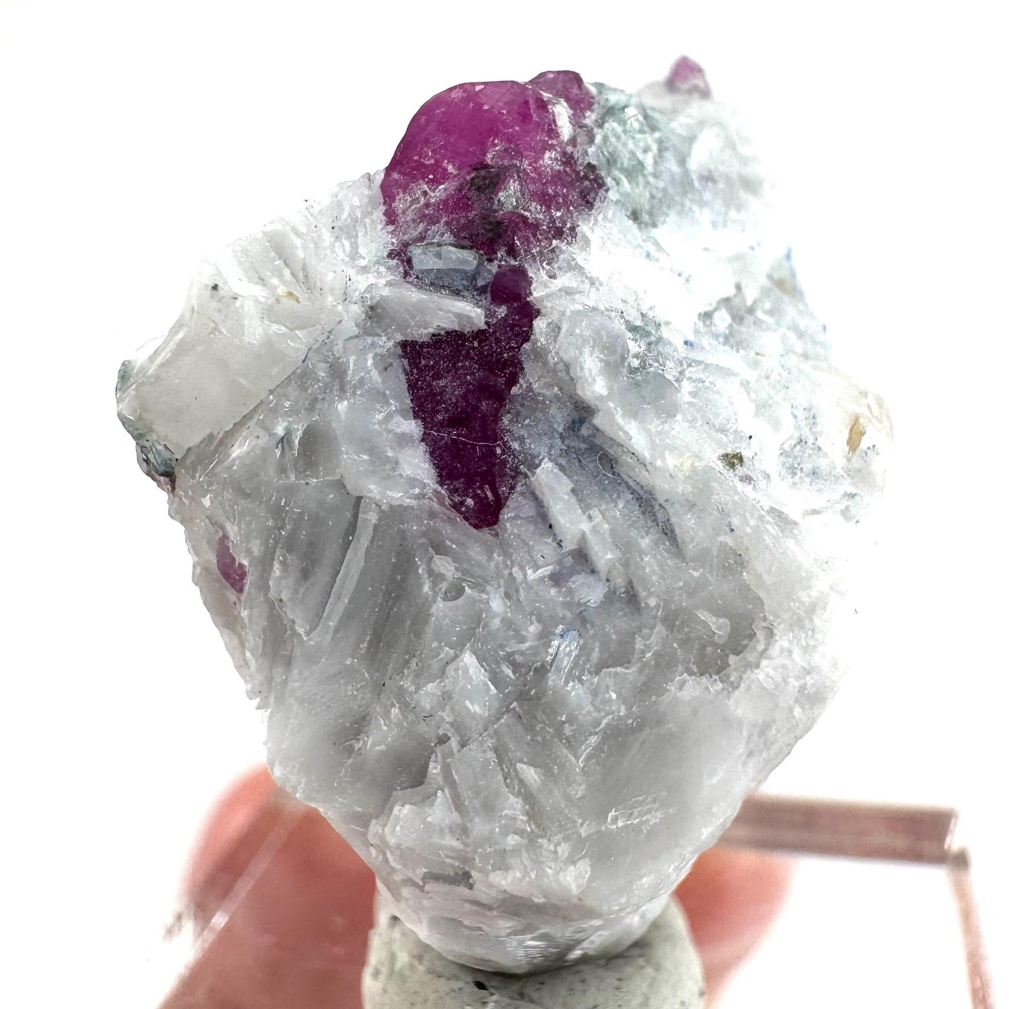 Ruby on Matrix | Natural crystal cluster, UV reactive, raw mineral specimen from Pakistan
