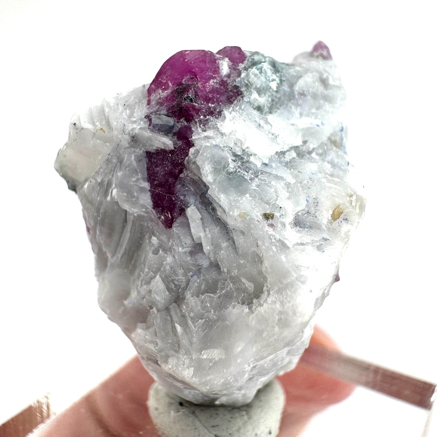 Ruby on Matrix | Natural crystal cluster, UV reactive, raw mineral specimen from Pakistan
