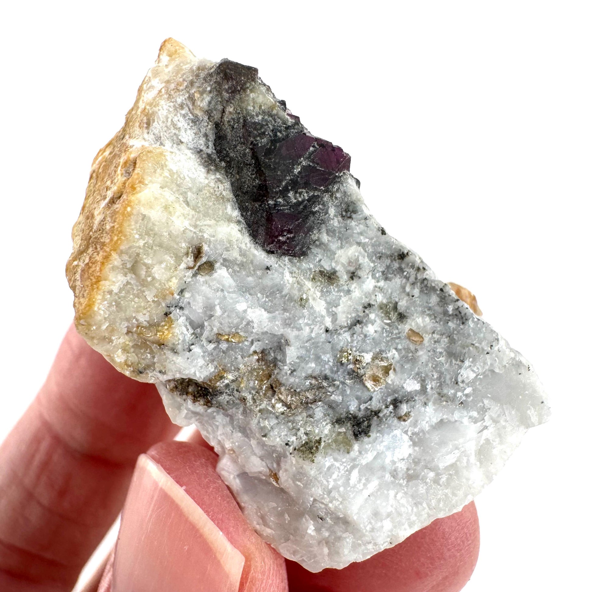 Ruby on Matrix | Natural crystal cluster, UV reactive, raw mineral specimen from Pakistan