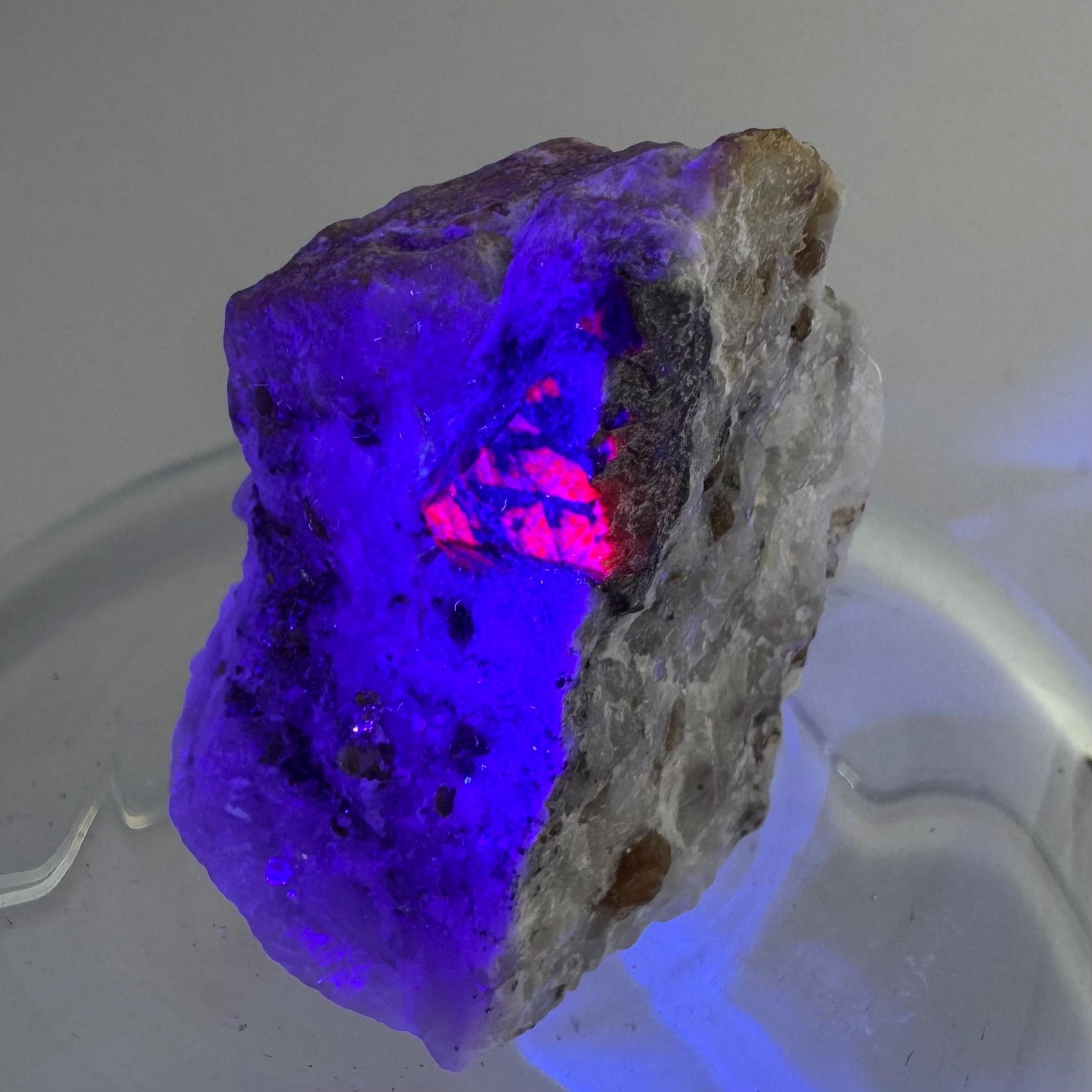 Ruby on Matrix | Natural crystal cluster, UV reactive, raw mineral specimen from Pakistan