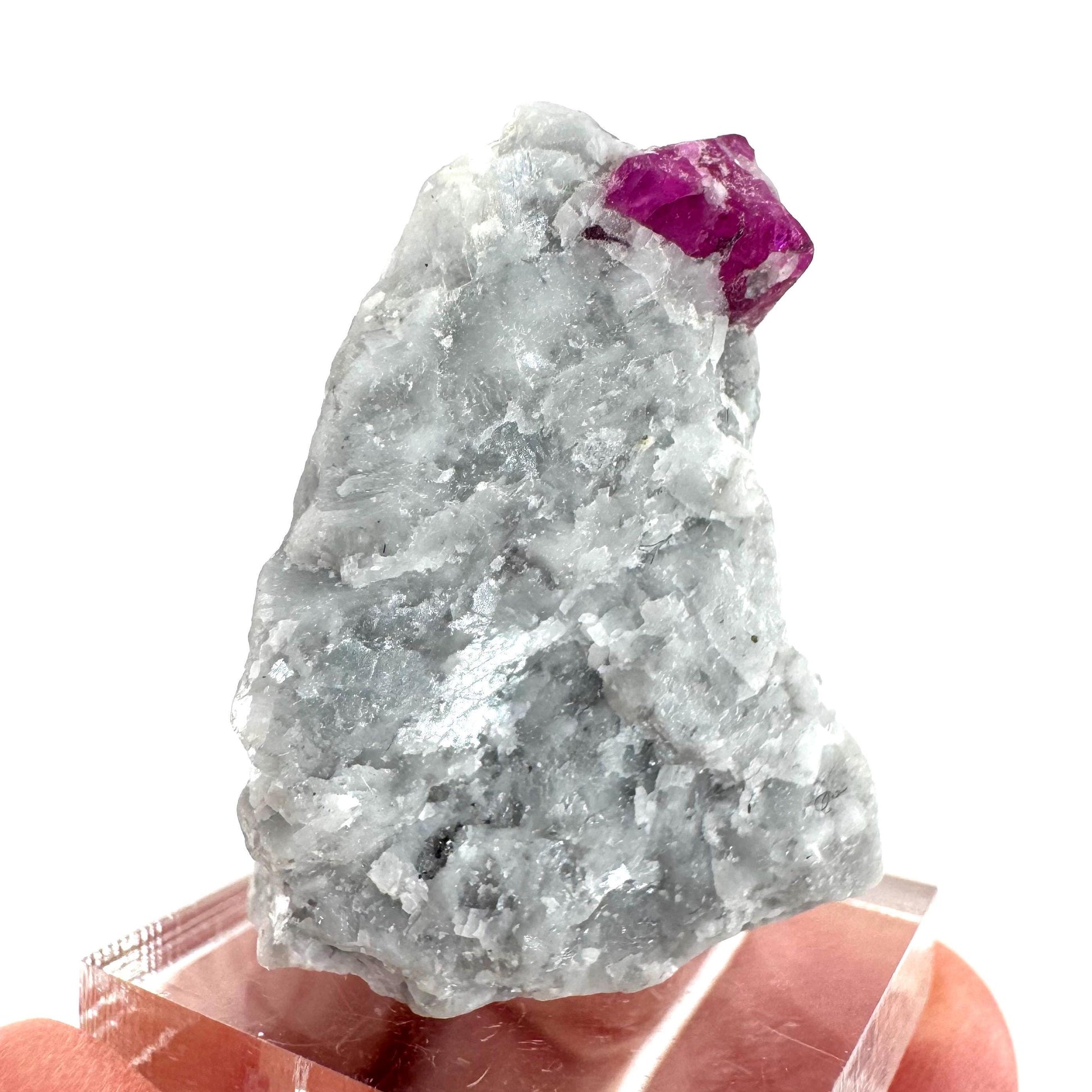 Ruby on Matrix | Natural crystal cluster, UV reactive, raw mineral specimen from Pakistan