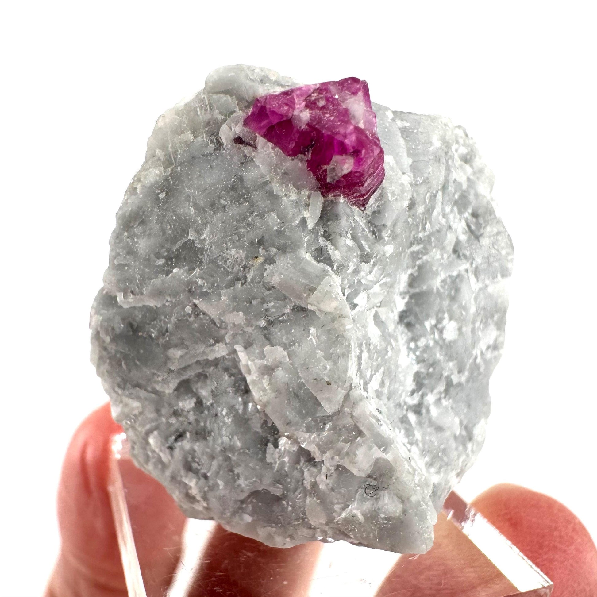 Ruby on Matrix | Natural crystal cluster, UV reactive, raw mineral specimen from Pakistan