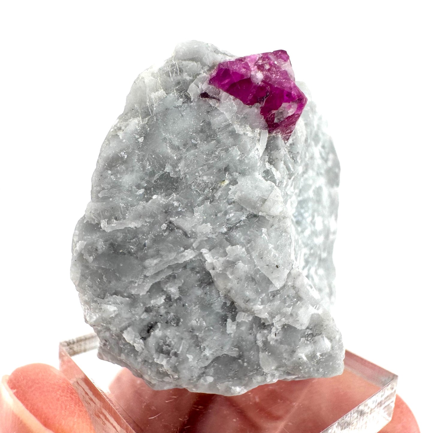 Ruby on Matrix | Natural crystal cluster, UV reactive, raw mineral specimen from Pakistan