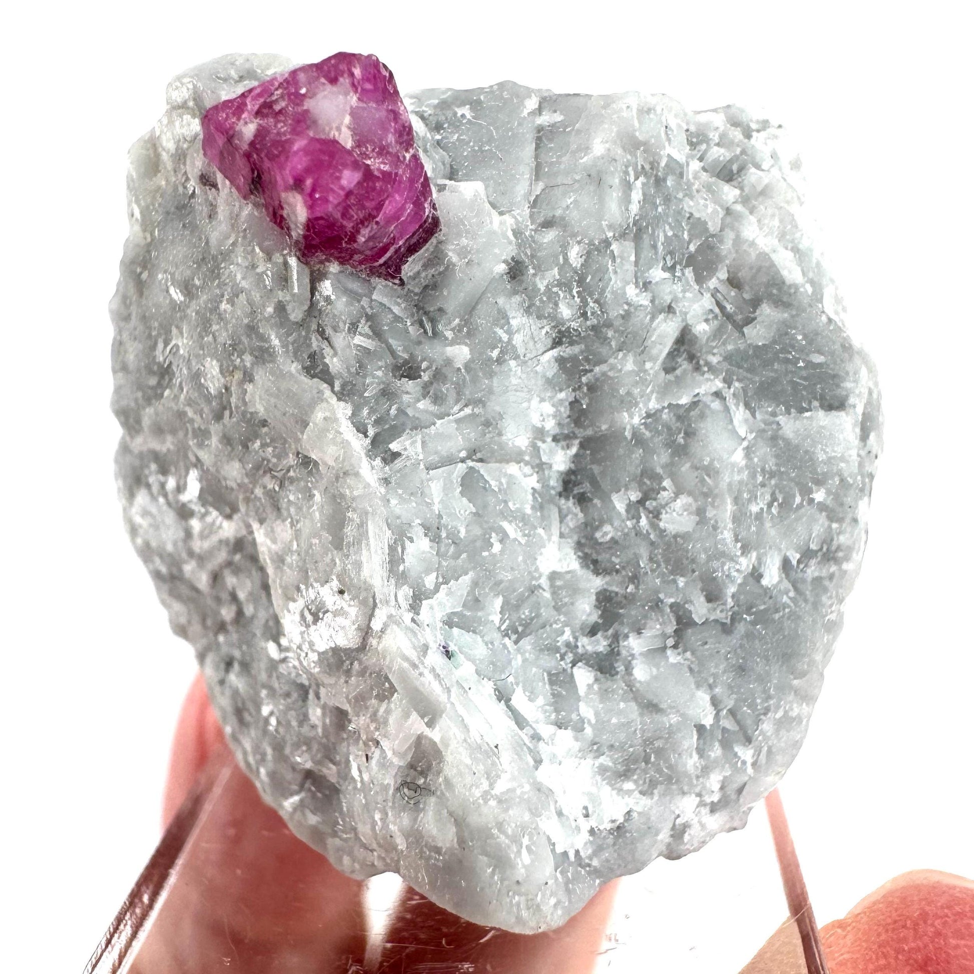 Ruby on Matrix | Natural crystal cluster, UV reactive, raw mineral specimen from Pakistan