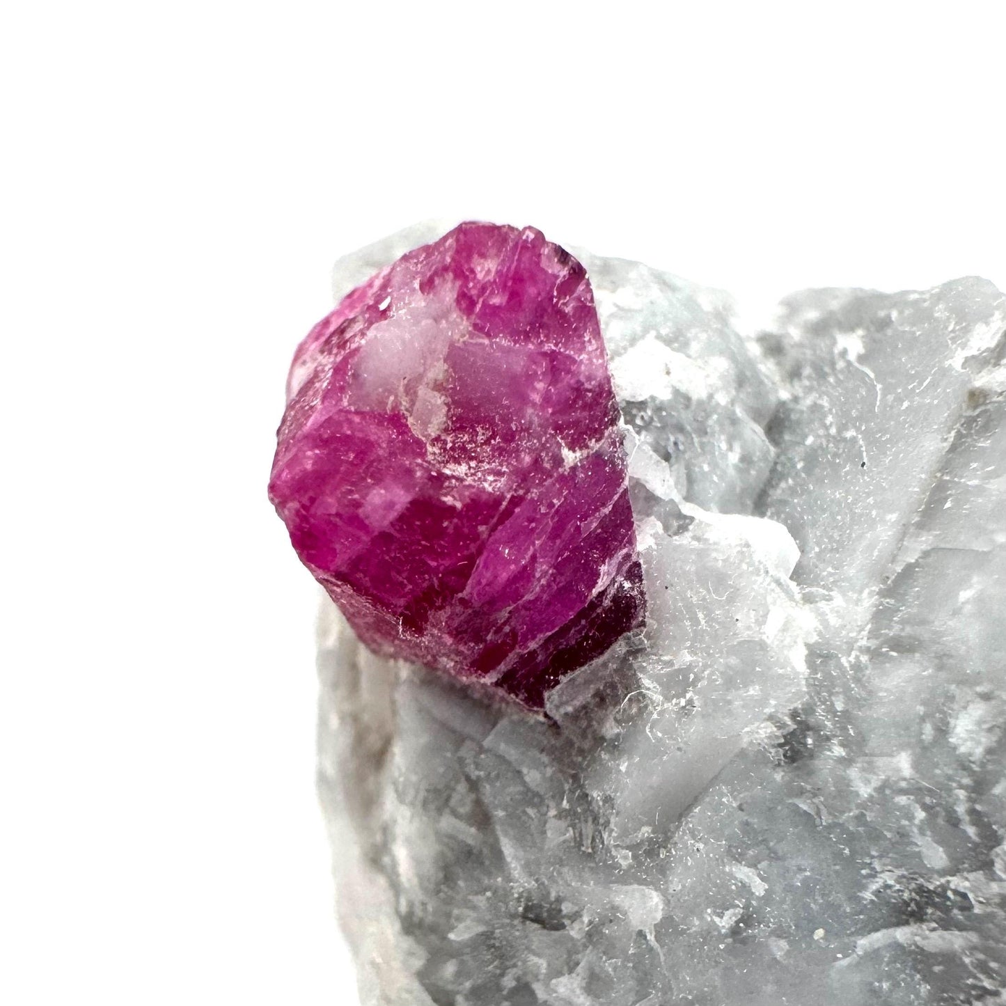 Ruby on Matrix | Natural crystal cluster, UV reactive, raw mineral specimen from Pakistan