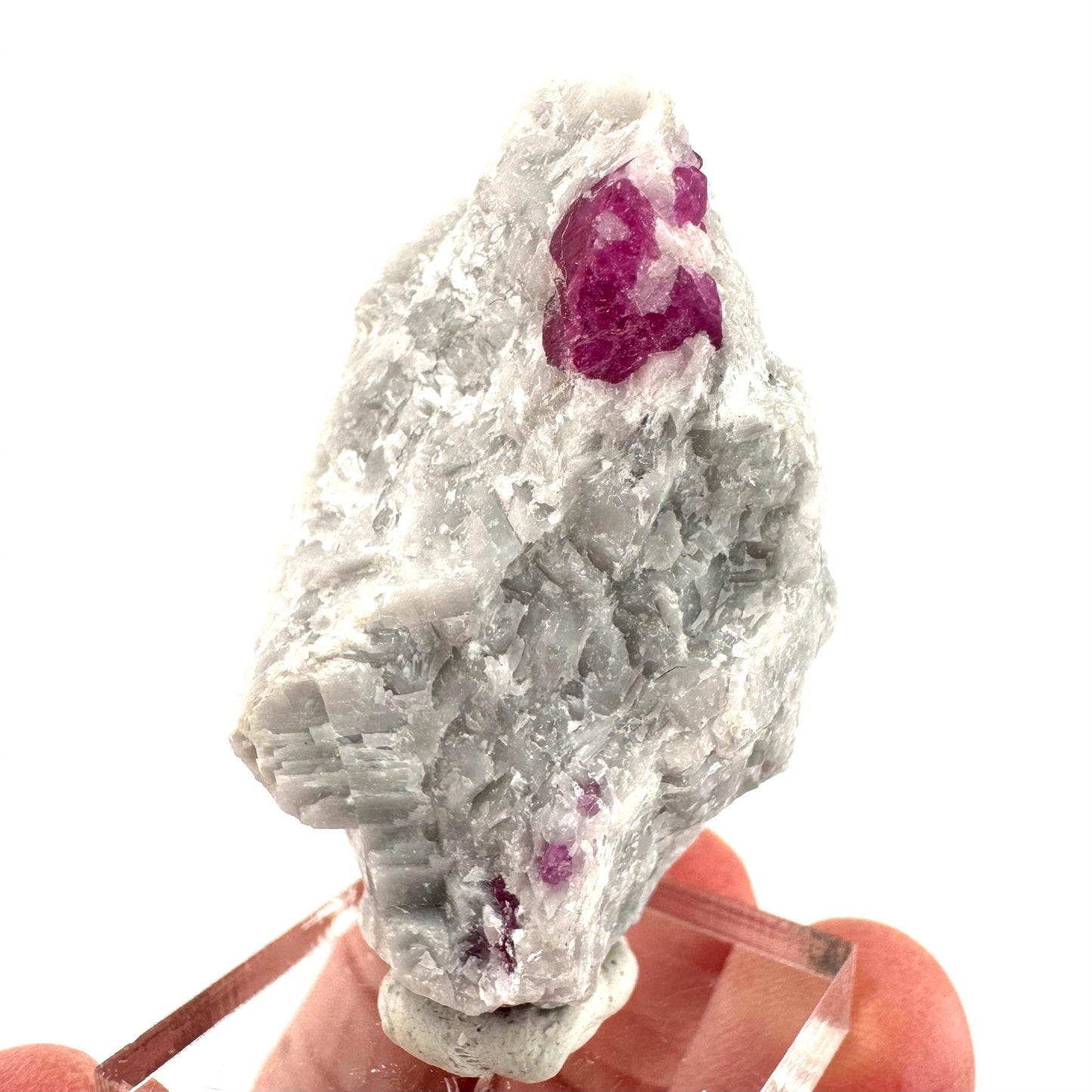 Ruby on Matrix | Natural crystal cluster, UV reactive, raw mineral specimen from Pakistan