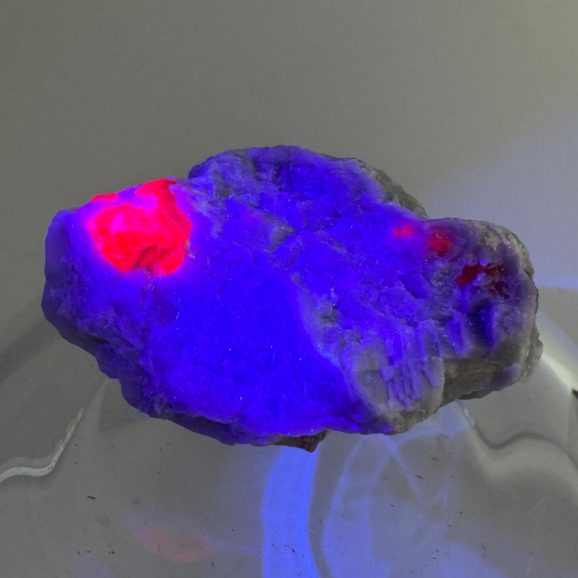 Ruby on Matrix | Natural crystal cluster, UV reactive, raw mineral specimen from Pakistan