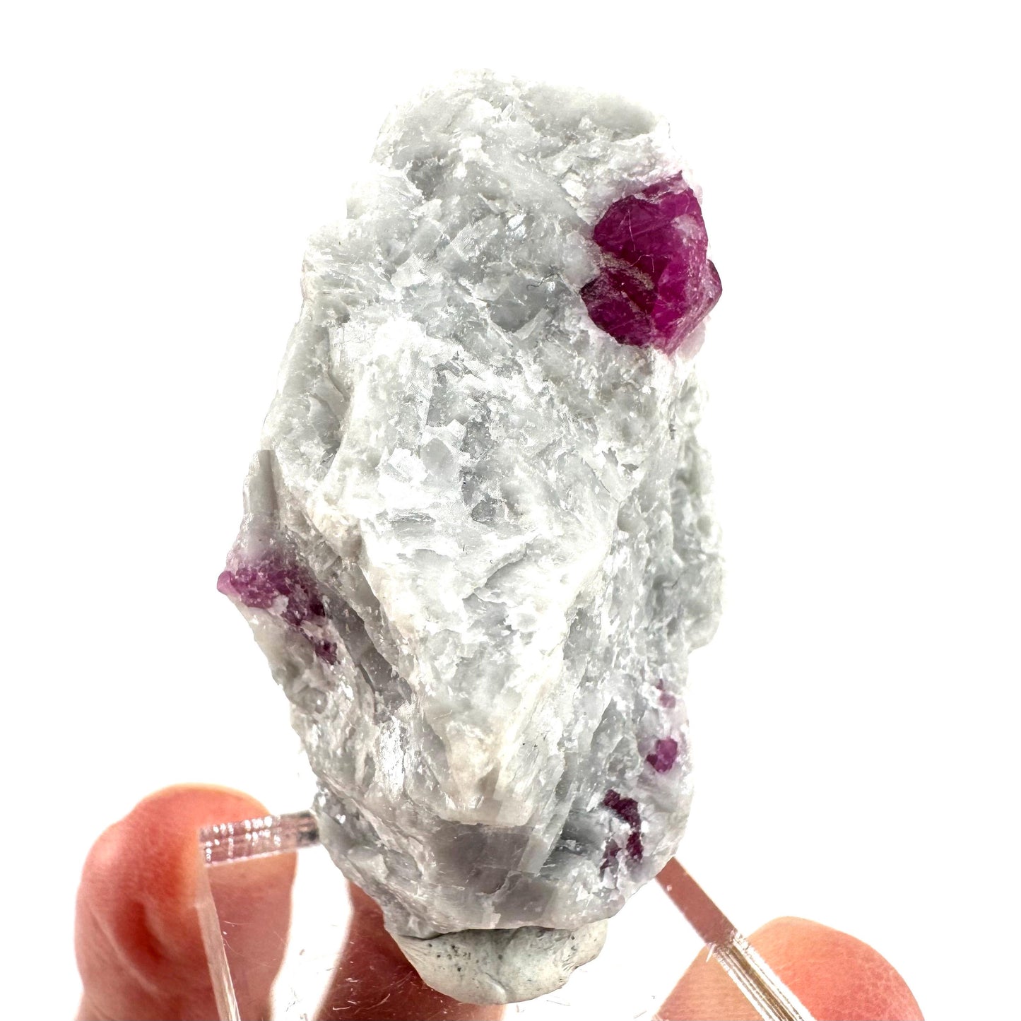 Ruby on Matrix | Natural crystal cluster, UV reactive, raw mineral specimen from Pakistan