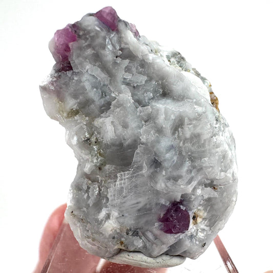 Ruby on Matrix | Natural crystal cluster, UV reactive, raw mineral specimen from Pakistan