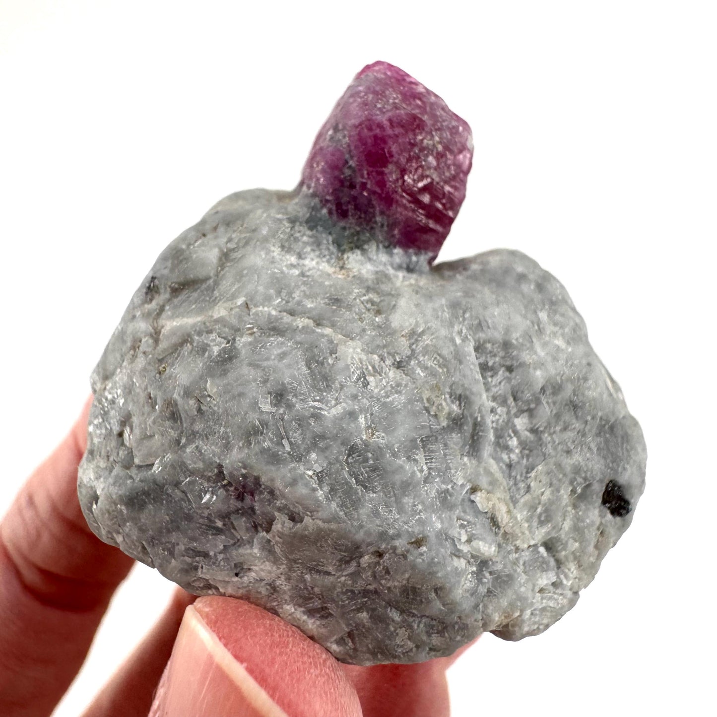 Ruby on Matrix | Natural crystal cluster, UV reactive, raw mineral specimen from Pakistan