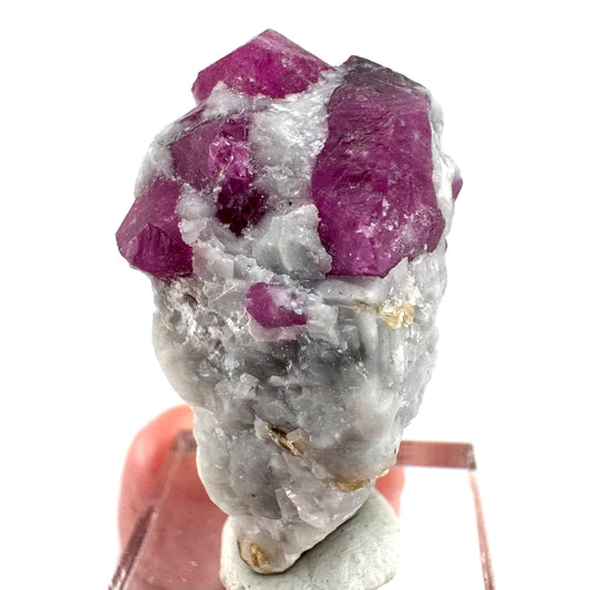 Ruby on Matrix | Natural crystal cluster, UV reactive, raw mineral specimen from Pakistan