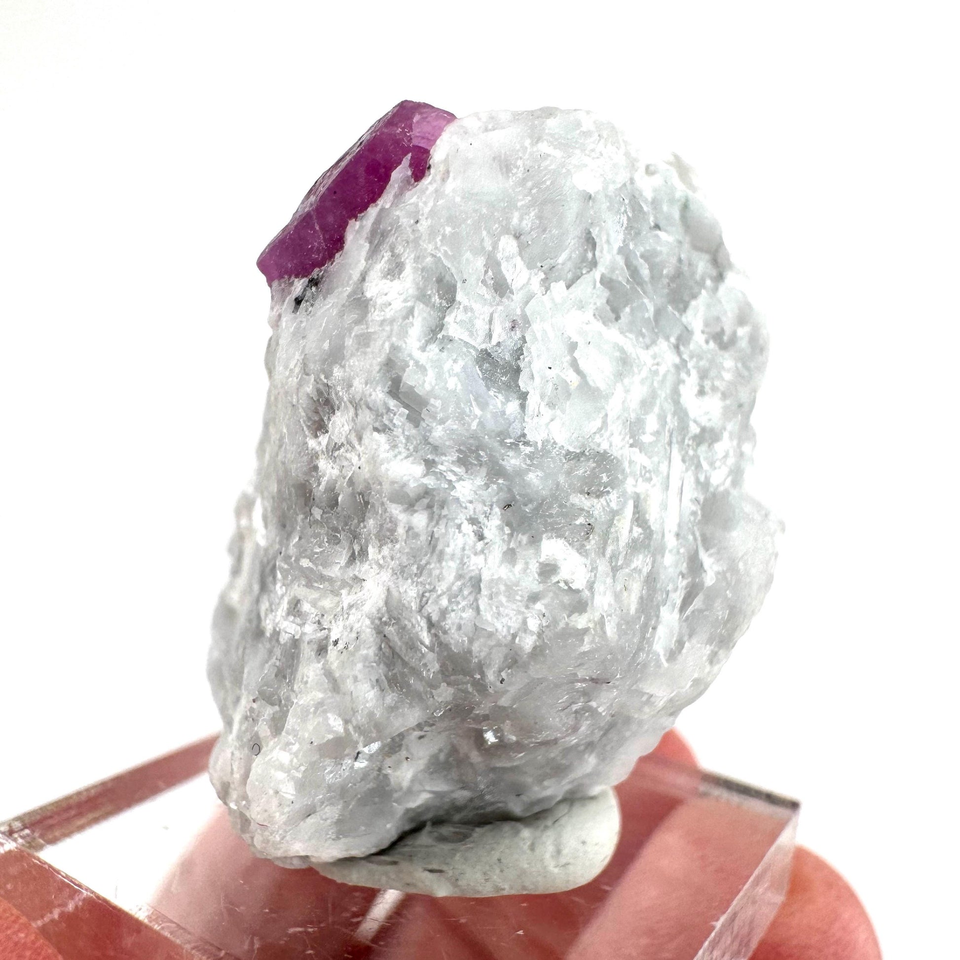 Ruby on Matrix | Natural crystal cluster, UV reactive, raw mineral specimen from Pakistan