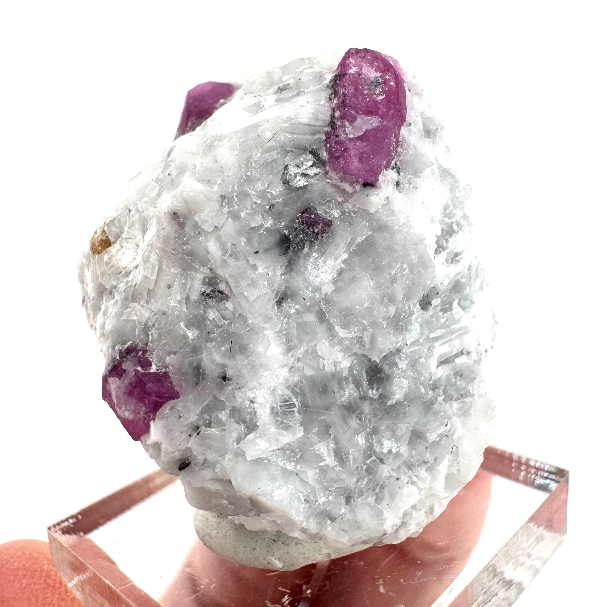 Ruby on Matrix | Natural crystal cluster, UV reactive, raw mineral specimen from Pakistan