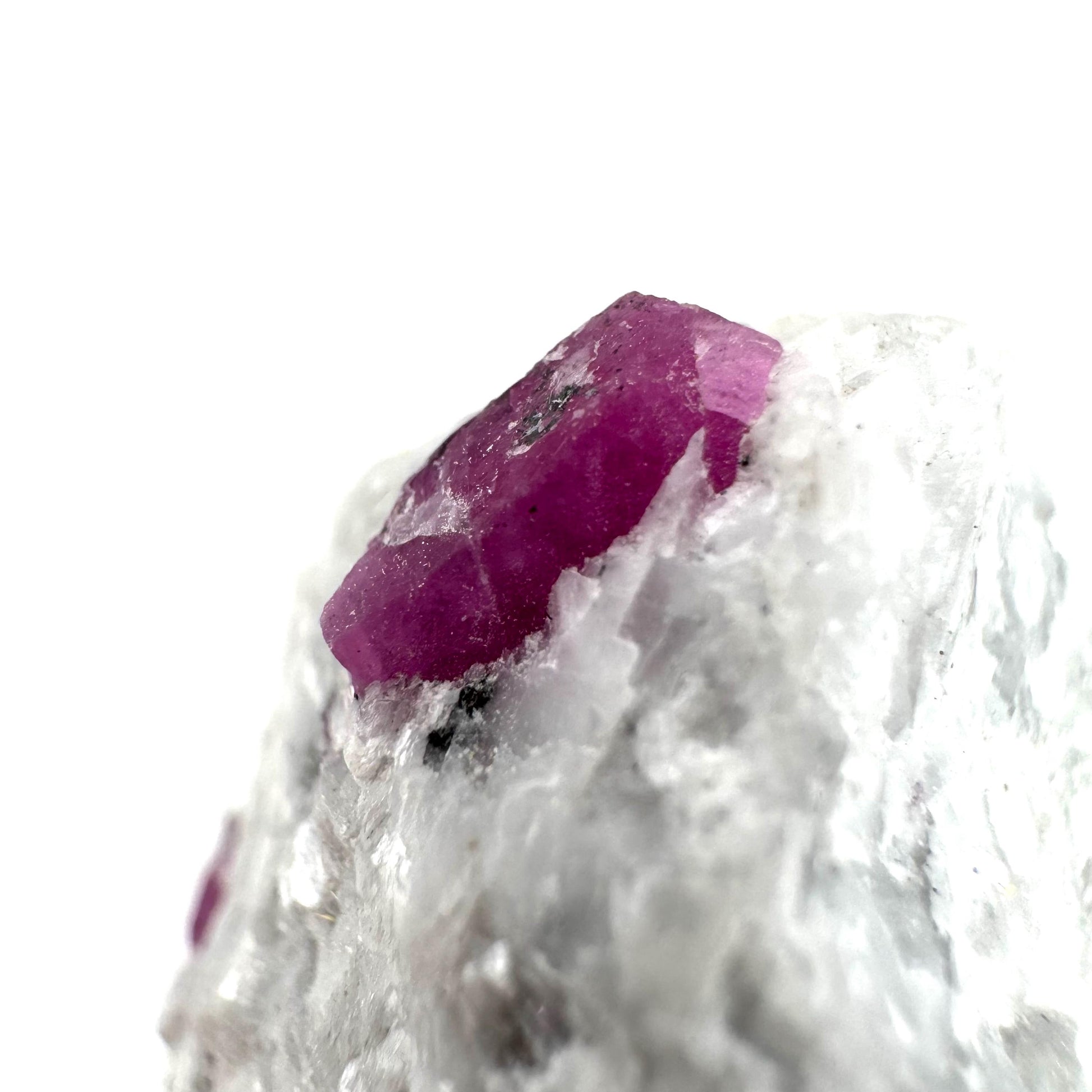 Ruby on Matrix | Natural crystal cluster, UV reactive, raw mineral specimen from Pakistan