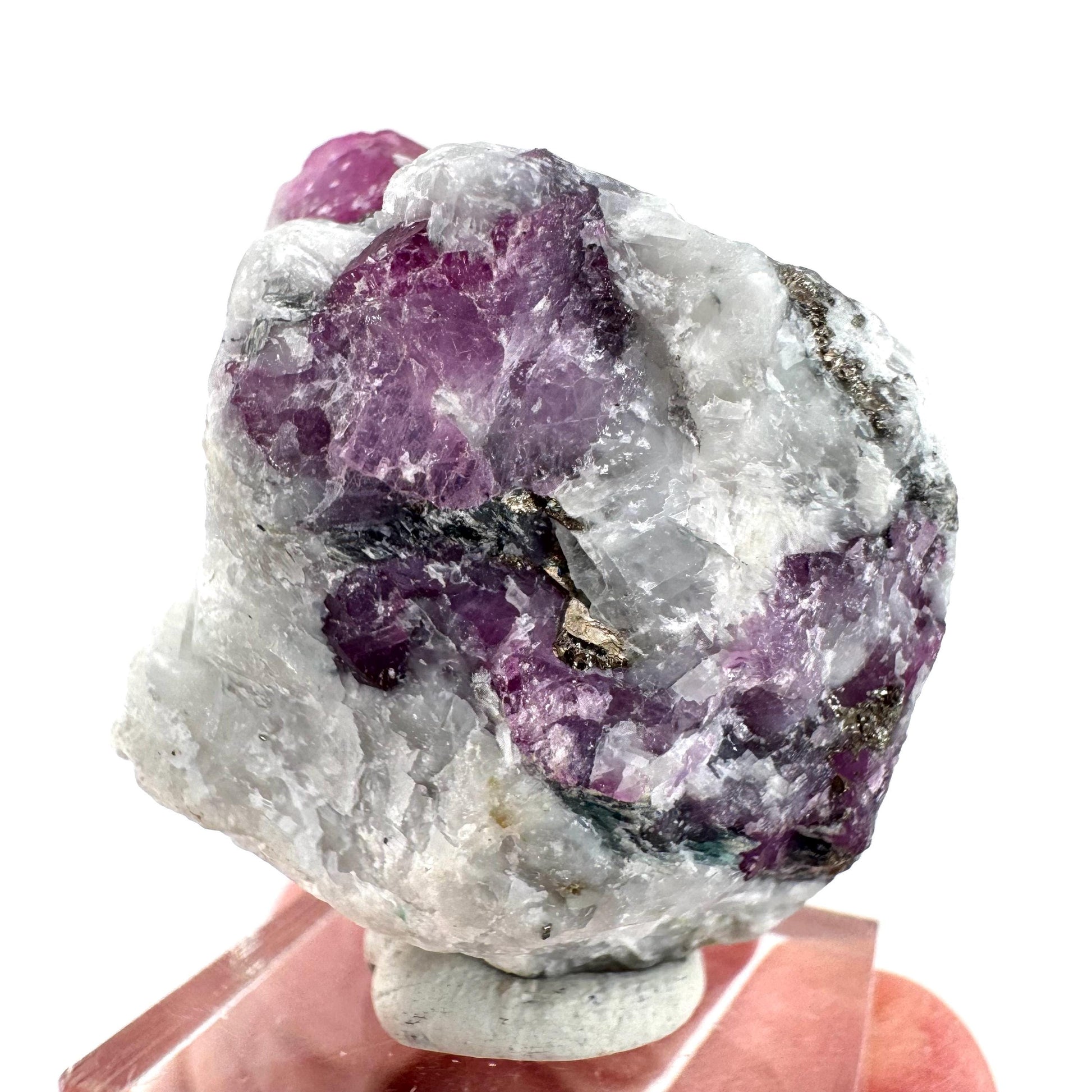 Ruby on Matrix | Natural crystal cluster, UV reactive, raw mineral specimen from Pakistan