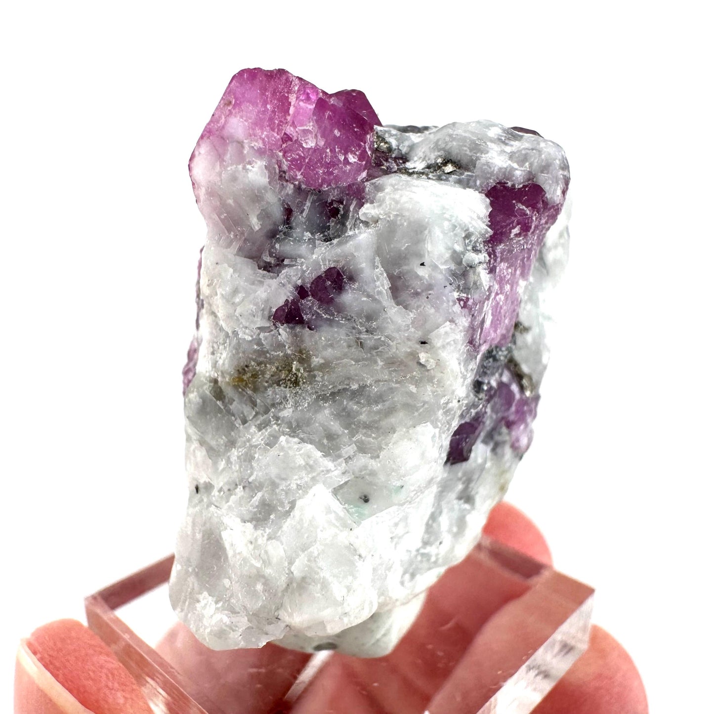 Ruby on Matrix | Natural crystal cluster, UV reactive, raw mineral specimen from Pakistan