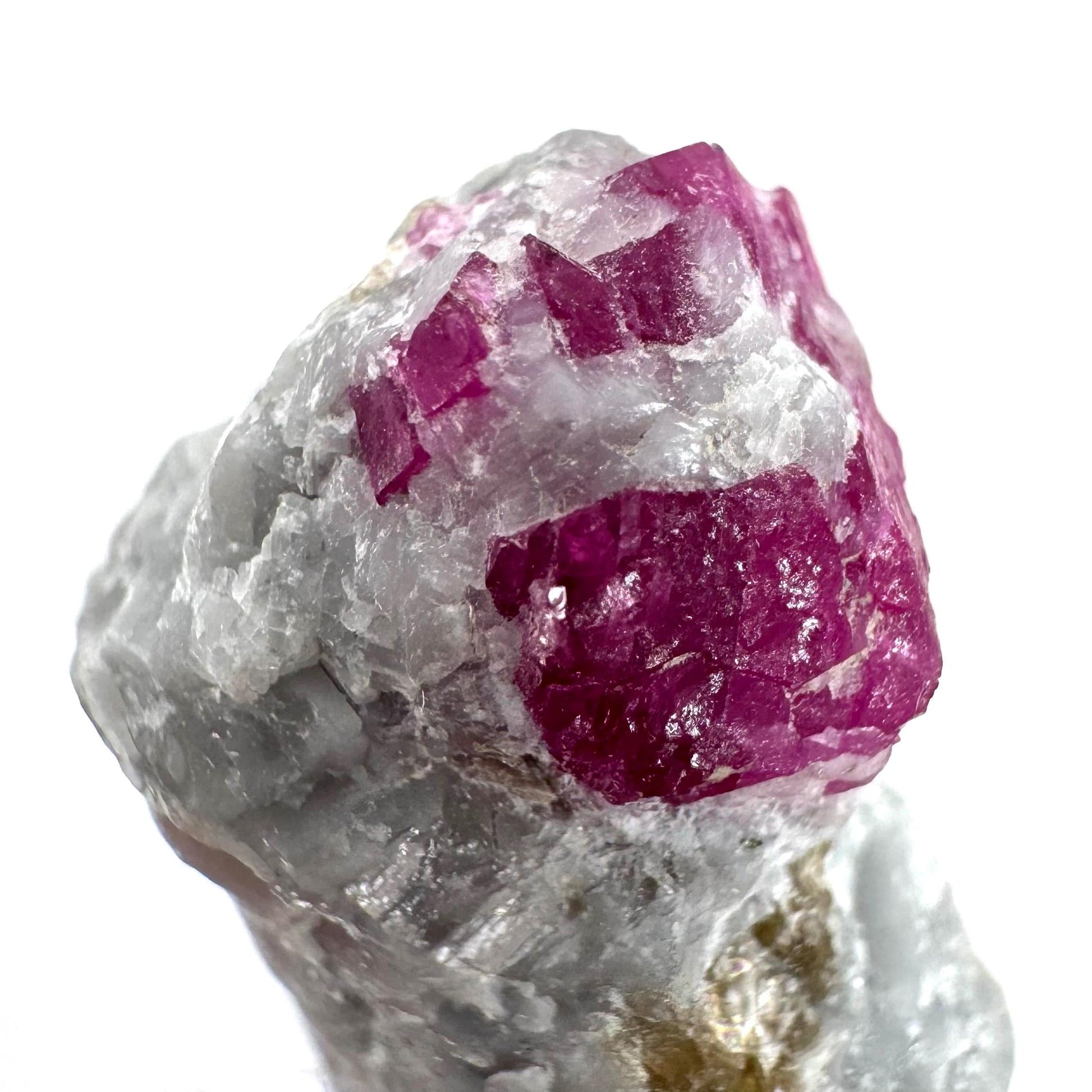 Ruby on Matrix | Natural crystal cluster, UV reactive, raw mineral specimen from Pakistan