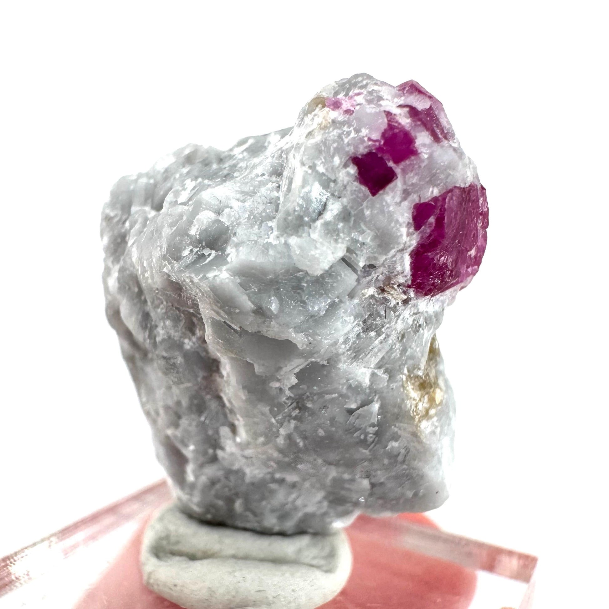 Ruby on Matrix | Natural crystal cluster, UV reactive, raw mineral specimen from Pakistan