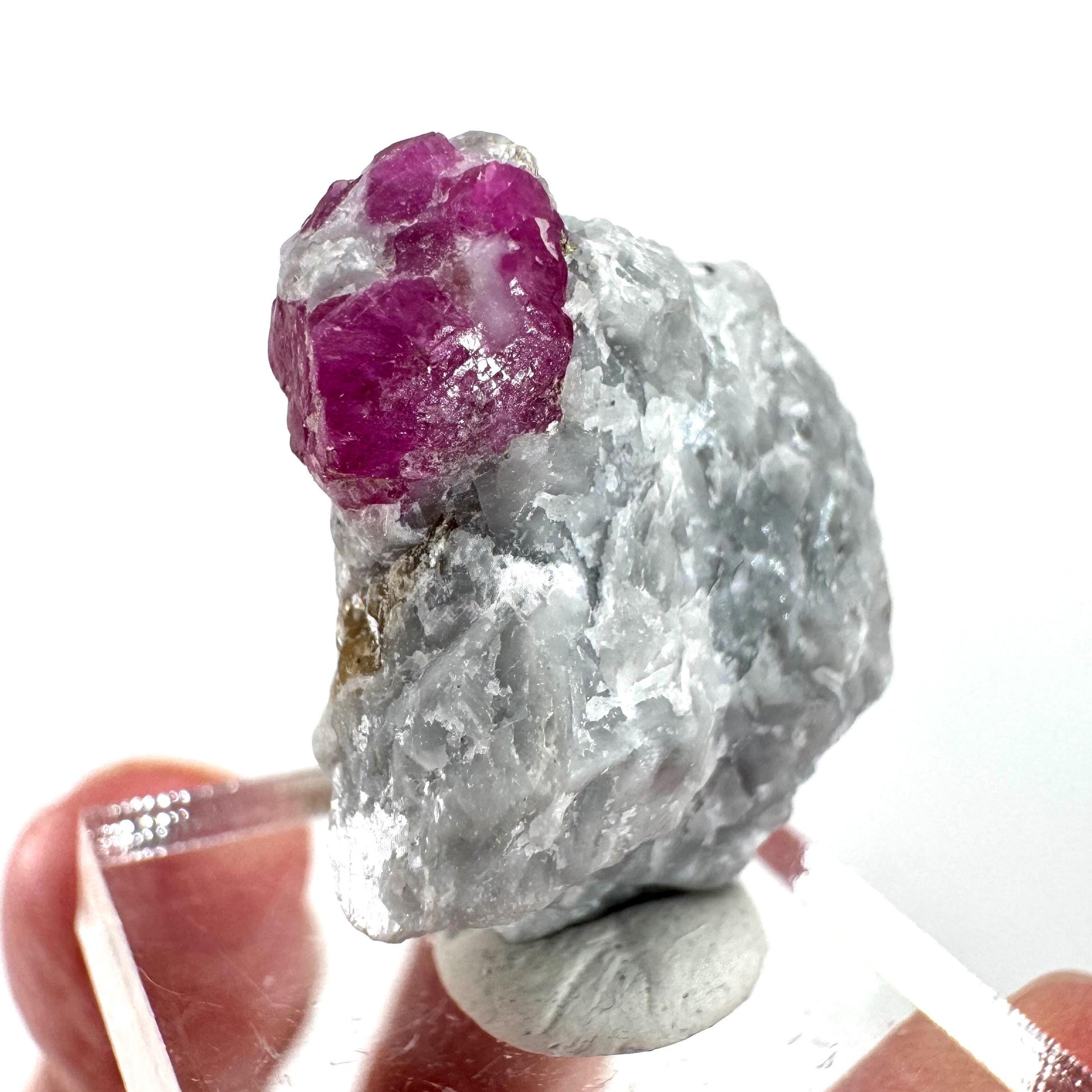 Ruby on Matrix | Natural crystal cluster, UV reactive, raw mineral specimen from Pakistan