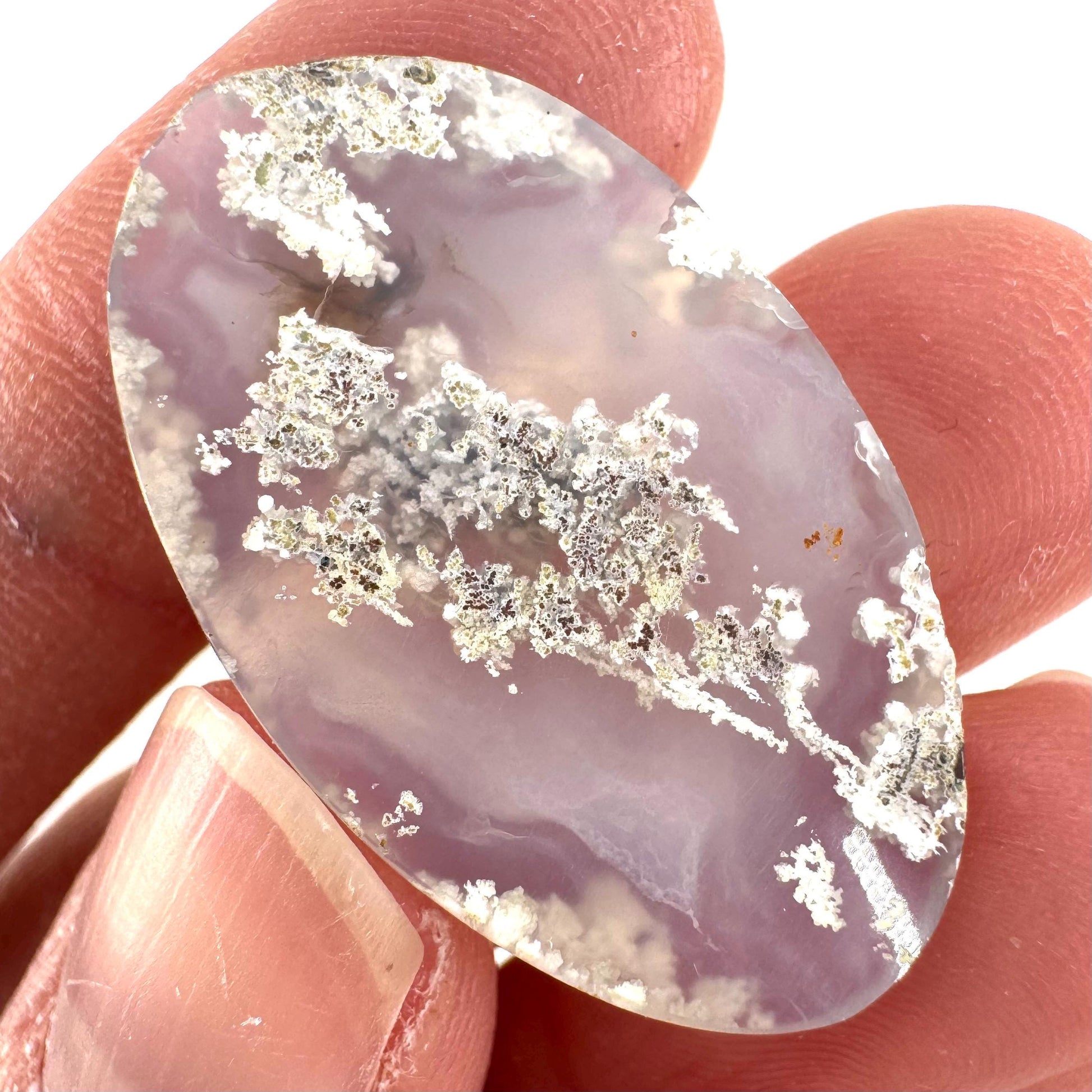 Plume Agate Cabochon | Landscape Picture Gemstone