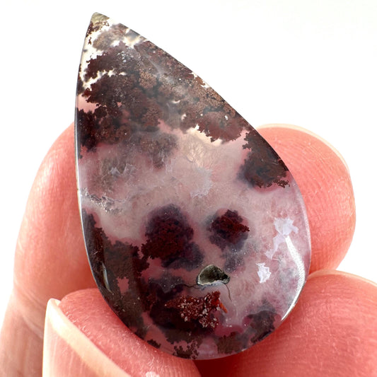 Plume Agate Cabochon | Landscape Picture Gemstone
