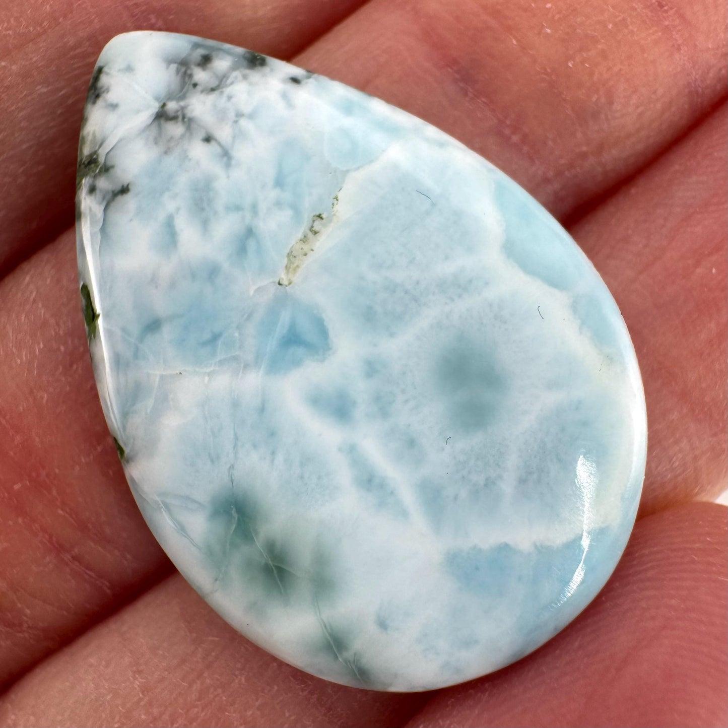 Larimar Cabochon | Natural Blue Gemstone