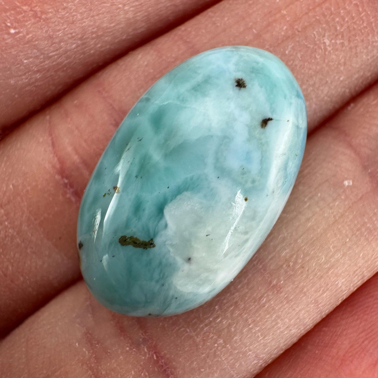 Larimar Cabochon | Natural Blue Gemstone