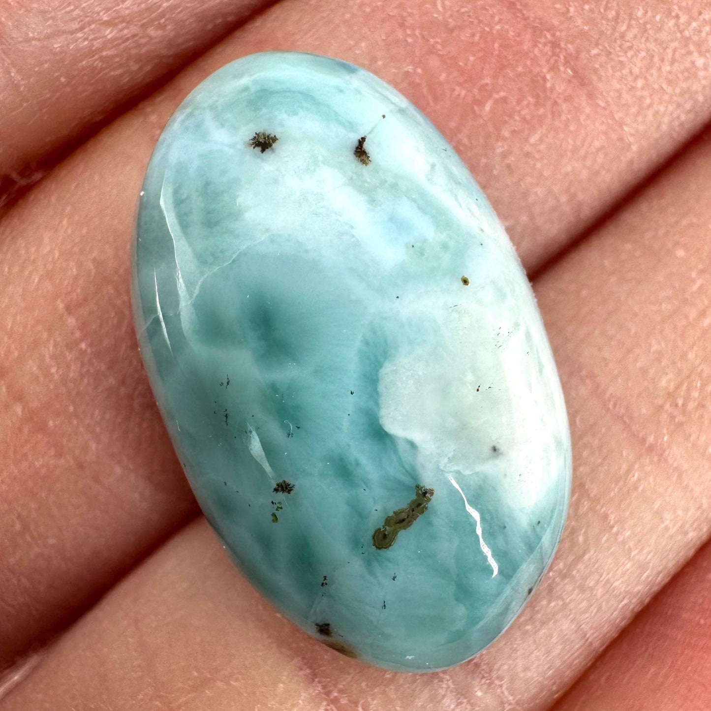 Larimar Cabochon | Natural Blue Gemstone