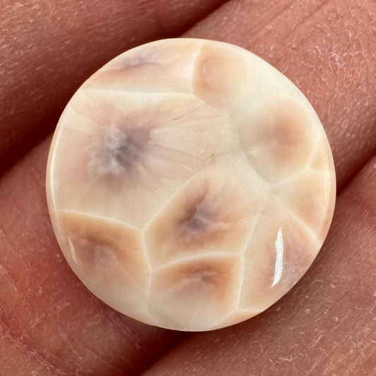 Pink Natrolite Cabochon | Natural Gemstone