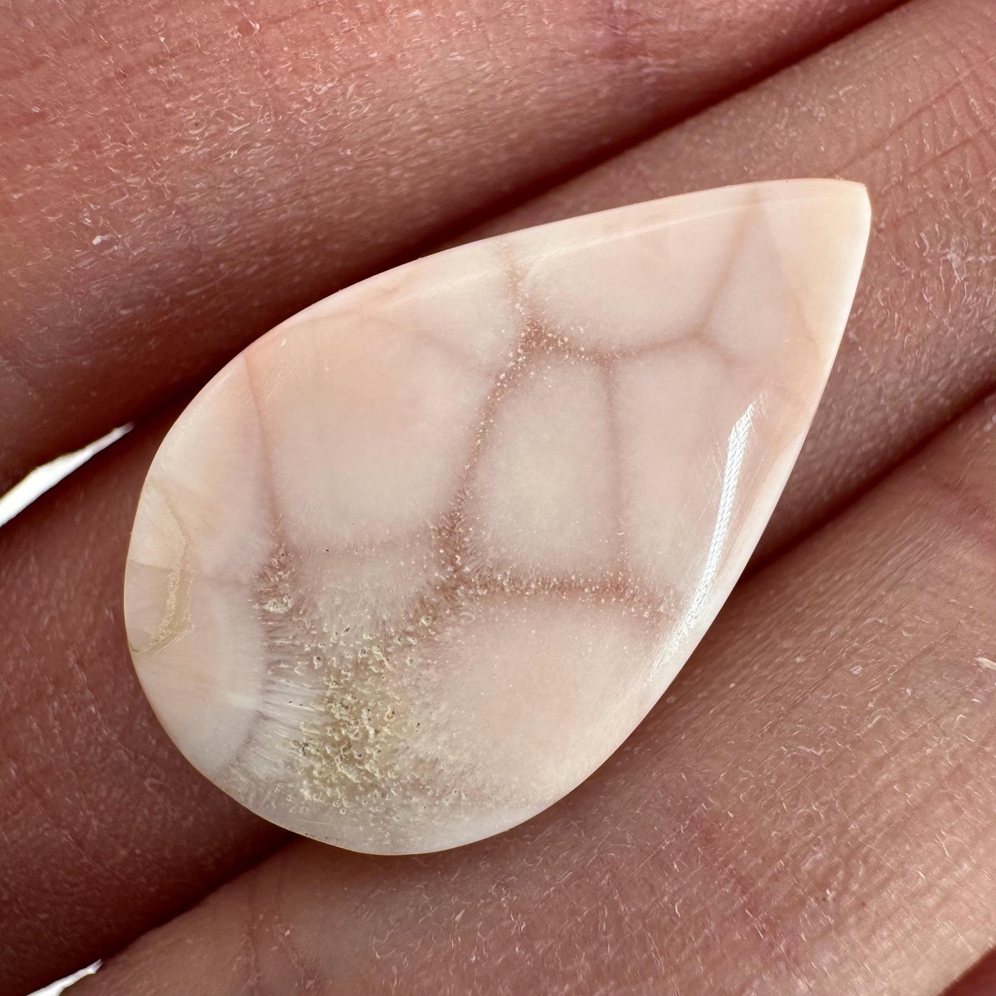Pink Natrolite Cabochon | Natural Gemstone