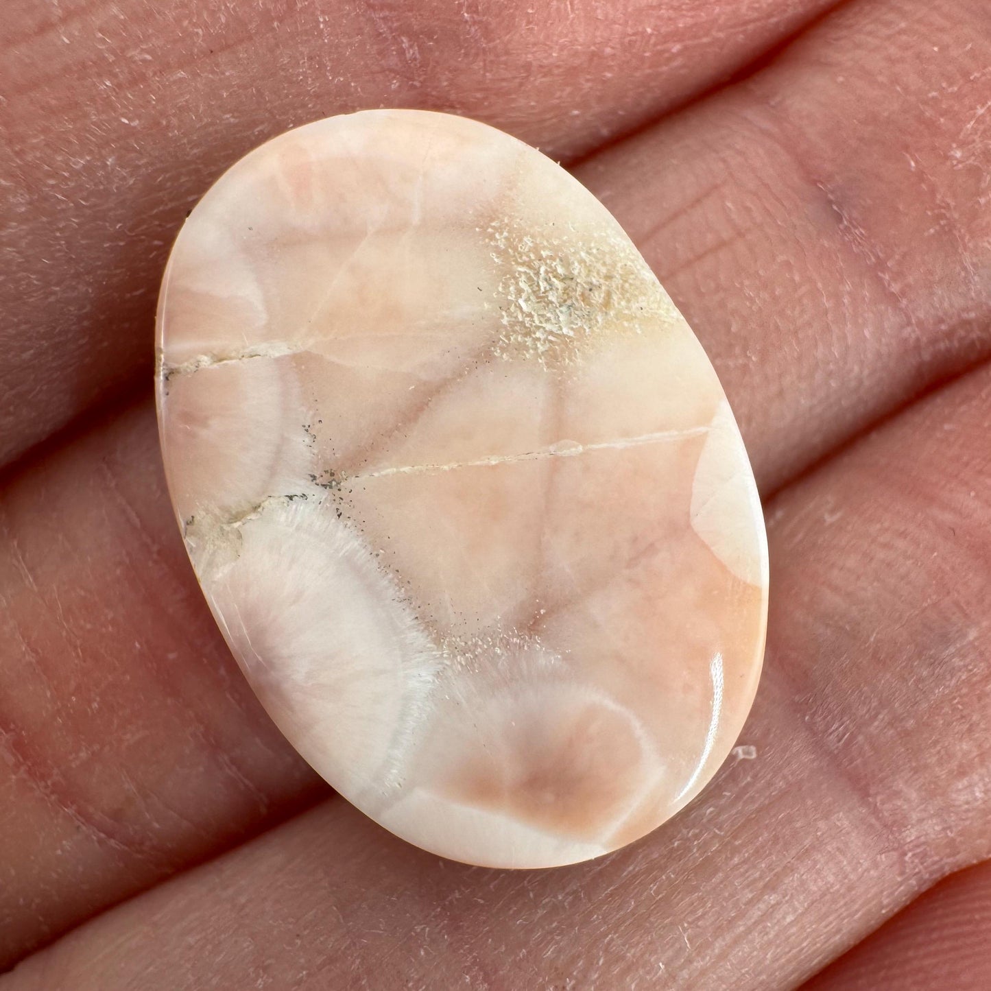 Pink Natrolite Cabochon | Natural Gemstone